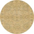 thumbnail image 1 of Ahgly Company Tapis d'Intérieur Ronds Abstraits Orientaux Dorés, 3 Pieds Rond, 1 of 6