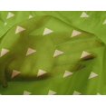 thumbnail image 4 of oneOone Silk Tabby Green Fabric Triangle Geometric Craft Projects Decor Fabric Printed By The Yard 42 Inch Wide, 4 of 4