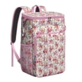 thumbnail image 1 of Small Floral Botanical Pattern Insulated Cooler Backpack, Leakproof Waterproof Lunch Backpack for Spring and Summer Outdoor Activities, 1 of 6