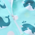 thumbnail image 4 of Product Classification Boys Swimwear Set Featuring Dinosaur Print Long Sleeve Rash Guard Swim Shirt with Swim Trunks and Hat for Summer Beach Pool, 4 of 5