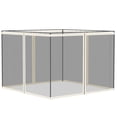 thumbnail image 1 of Outsunny 10' x 10' Gazebo Replacement Mosquito Netting, White, 1 of 10