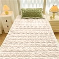 thumbnail image 1 of JWshufel Flannel Mattress Topper with Non Slip Bottom Cozy Warmth Easy Care and Long Lasting Design Suit for Winter Layering Enhanced Relaxed Machine Washable, 1 of 7