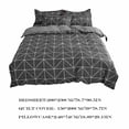 thumbnail image 3 of XYAIYT Soft 4 Piece Bedding Set A Grade Water Washed Fabric Two Sided Design for Versatile Style Easy Care Queen Size Bed Relaxeder Cover and Pillowcases Included(Tpye2), 3 of 7