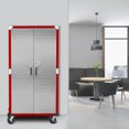 thumbnail image 2 of Armoire de rangement roulante UltraHD, Rouge, 91 cm (L) x 46 cm (P) x 183 cm (H), 2 of 12