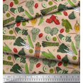 thumbnail image 2 of Soimoi Velvet Fabric Dot & Mix Vegetable Print Fabric by Yard 58 Inch Wide, 2 of 3