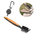 thumbnail image 2 of Golf Club Cleaner Brush Nylon Steel Dual Bristles Cleaning Tool for Golf Accessories, 2 of 7