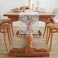 thumbnail image 1 of Birdeem White Lace Table Runner with Tassels,Decorative Table Cover for Dining Table,Sideboard,and Cabinet, 1 of 9