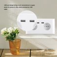 thumbnail image 2 of Usb Wall Outlet  Electrical Wall Outlet Multi Functional EU Plug Wall Power Outlet Socket With Dual USB Port For Phone Charging 250V, 2 of 8