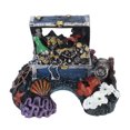 thumbnail image 2 of Aquarium Treasure Box Treasure Chest Ornament Resin Hideaway For Fish Fish  Decoration Landscape Ornament For Saltwater, 2 of 8