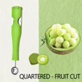 thumbnail image 4 of Fridja Summer Sales Stainless Steel Four-in-one Fruit Cutter Household Fruit Pulp Spoon Portable Fruit Cutter Kitchen Tools Home Essentials, 4 of 5