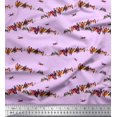 thumbnail image 1 of Soimoi Georgette Viscose Fabric Colorful Bird Decor Fabric Printed Yard 42 Inch Wide, 1 of 3