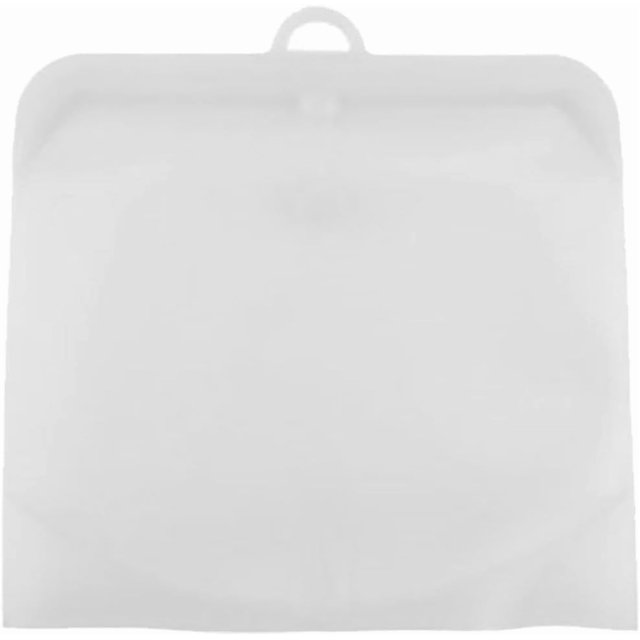 Sac de Rangement en Silicone Réutilisable Sandwich Scellé Congélateur Liquide Collation Lunch Fruits Produits / et Cuisson (1) Sacs de Congélation (Transparent, B)