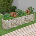 thumbnail image 1 of vidaXL Lit Surélevé en Gabion Fer Galvanisé 260x50x50 cm, 1 of 5