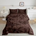 thumbnail image 1 of Erosebridal Damask Moth Bedding Full Comforter Set, Sugar Skull Down Comforter, Mandala Flower Decor, Ultra Soft 3-Piece, 1 of 8