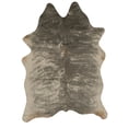 thumbnail image 1 of Faux Cowhide Mini Grey Mix Accent Rug, 1 of 6