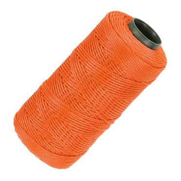 Uxcell Ficelle en Nylon Torsadée pour Projets DIY Jardinage Emballage Cadeau Orange