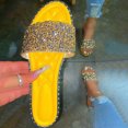 thumbnail image 1 of LSLJS Fashion Flat Sandals Rhinestone Slipper Summer Beach Slipper, Women's Slippers, 1 of 3