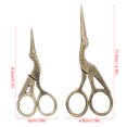 thumbnail image 4 of LYUMO Stainless Steel Scissors,Retro Bronze Stainless Steel Carving Crane Shape Two Sizes Sewing Scissors, Sewing Scissors, 4 of 9