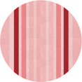 thumbnail image 1 of Ahgly Company Machine Washable Indoor Round Transitional Pink Area Rugs, 3' Round, 1 of 7