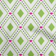 thumbnail image 1 of oneOone Polyester Spandex Green Fabric Check Sewing Material Print Fabric By The Yard 56 Inch Wide, 1 of 4