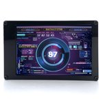 3.5 Inch IPS Display Screen Secondary Screen Mini Monitor Horizontal Vertical Screen Switching 360° Rotation Dual USB Ports for Raspberry Pi Computers ITX PC Chassis