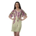 thumbnail image 1 of Moomaya Robes Décontractées pour Femmes Courtes Imprimées Robe Fluide à Col en V pour Femmes Grande Taille, 1 of 6