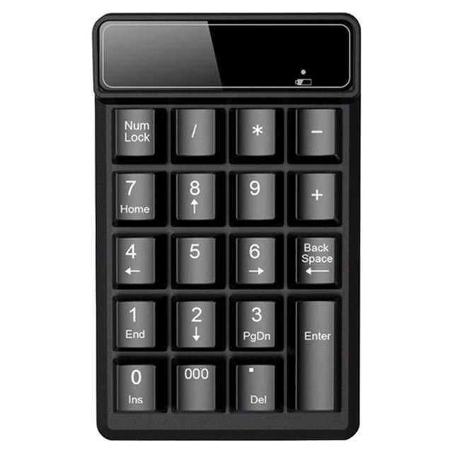 yingyy Clavier Numérique Filaire Résistant à l'Usure Rechargeable Clavier Numérique Noir 1 Ensemble