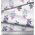 thumbnail image 3 of Soimoi Rayon Fabric Leaves & Floral Block Fabric Prints by Yard 42 Inch Wide, 3 of 4