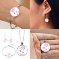 thumbnail image 3 of WIFKLSIIPG Flying Angel Wing Ribbon Necklace Bracelet Earrings Set for Women Rose Flower Cancer Awareness Jewelry, 3 of 3