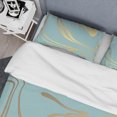 thumbnail image 4 of Designart « Golden Marble Design I » Ensemble de Housse de Couette Style Mi-Siècle, 4 of 4