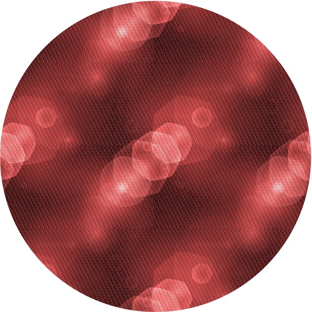 Ahgly Company Tapis Rond Lavable en Machine Intérieur Transitionnel Rouge Canneberge, 4 Pieds Rond