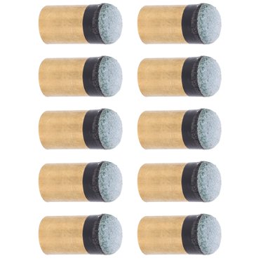 Billiards Cue Tip, Durable Copper+PU Leather Billiards Cue Pool Tip, For Glue On Tip Snooker Cue Tip 10MM