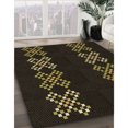 thumbnail image 3 of Ahgly Company Tapis d'Intérieur Lavables en Machine Rectangle Transitionnel Rouge Brun, 5' x 7', 3 of 7