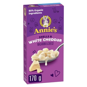 Annie's Macaroni & Cheese, Shells & White Cheddar, kids meal, 170 g