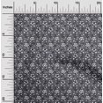 thumbnail image 1 of oneOone Silk Tabby Fabric Leaves & Floral Block Printed Craft Fabric BTY 42 Inch Wide, 1 of 4