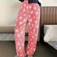 thumbnail image 3 of Yuyuzo Womens Stripes Lounge Pants High Waisted Drawstring Straight Leg Slacks Fall Casual Trousers, 3 of 7