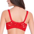 thumbnail image 5 of Fgnfyis Soutien-Gorge en Dentelle Aguichant pour Femmes Bretelles Bonnet sous-Vêtements (Sans Armature) Soutiens-Gorge Rouges 75D, 5 of 5