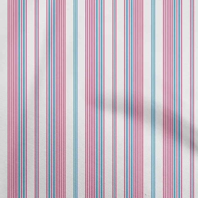 oneOone Cotton Poplin Fuschia Pink Fabric Stripes Sewing Craft Projects Fabric Prints By Yard 56 Inch Wide-FC