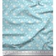 thumbnail image 1 of Soimoi Poly Georgette Fabric Hexagon Shirting Printed Fabric 1 Yard 52 Inch Wide, 1 of 3