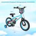 thumbnail image 2 of Costway 14 Inch Kids Bike with Training Wheels. Dual Hand & Coaster Brakes. Adjustable Seat, 2 of 10