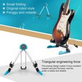 thumbnail image 2 of pitrice Support de Guitare de Sol Ajustable Trépied Pliant Support Acoustique Résistant à l'Usure Universel Support de Guitare Cadre en A Support de Basses Stable pour Violons Ukulélé Banjo Bleu, 2 of 9