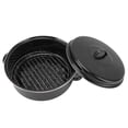 thumbnail image 4 of Roasting Pan, Non Stick Safe  Roaster Pan  For Household For Barbecue For Baked Sweet Potatoes Iron Cover 28cm, 4 of 8