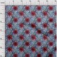 thumbnail image 3 of oneOone Tissu Flex Coton Rouge Tropical Matériel de Couture Imprimé Tissu au Mètre 40 Pouces de Large, 3 of 5