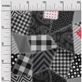 thumbnail image 2 of oneOone Rayon Black Fabric Block Fabric For Sewing Printed Craft Fabric By The Yard 56 Inch Wide, 2 of 5