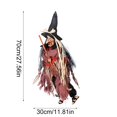 thumbnail image 3 of HUASHENG Sorcière Debout Animée d'Halloween Format Grand Sorcière Animatronique avec Phrases Préenregistrées Bras Articulés Rouges Lumineux Idéale pour la Déco Effrayante des Fêtes d'Halloween Accessoire Intérieur/extérieur, 3 of 4