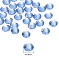 thumbnail image 2 of Uxcell Hotfix Rhinestones Flatback Crystal Glass Gems for Craft Clothes DIY Decoration Light Blue 4.8mm, 2 of 5