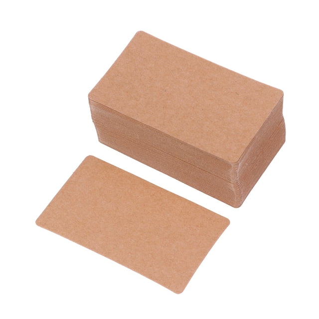 Retro Memo Pads DIY Kraft Blank Greeting Graffiti Postcard Handwritten Words Message Cards About 100pcs