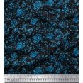 thumbnail image 1 of Soimoi Silk Fabric Floral & Leopard Animal Skin Decor Fabric Printed Yard 42 Inch Wide, 1 of 3