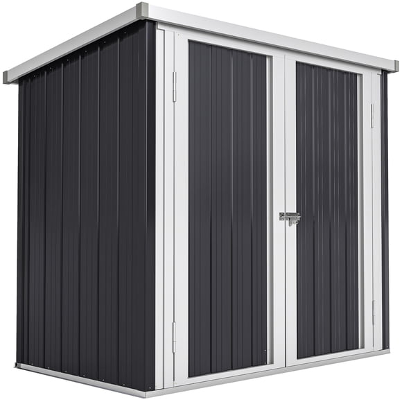 Outsunny 5' x 3' Metal Garden Storage Shed Tool House with Double Doors