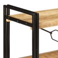 thumbnail image 2 of vidaXL 3-Tier Industrial Adult Bookcase - 140x30x80 cm - Solid Mango Wood, 2 of 5